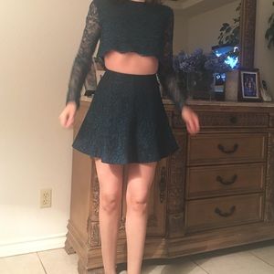 Lover+Friends Dark Turquoise greenish 2pc set